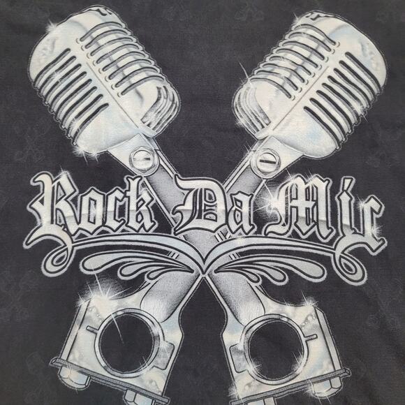 Vintage Y2K Rock Da Mic The-Grind T-Shirt XL Drop Shoulder MMA - Picture 2 of 13